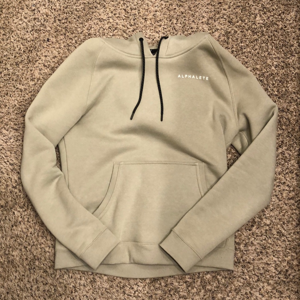 Light Olive Green Alphalete Hoodie